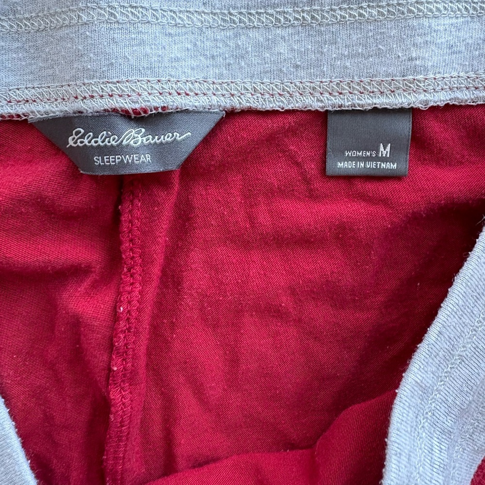 Eddie Bauer Red Sleepwear Pants PJ joggers - Picture 3 of 7